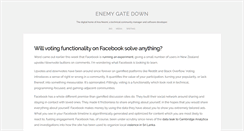 Desktop Screenshot of enemygatedown.com